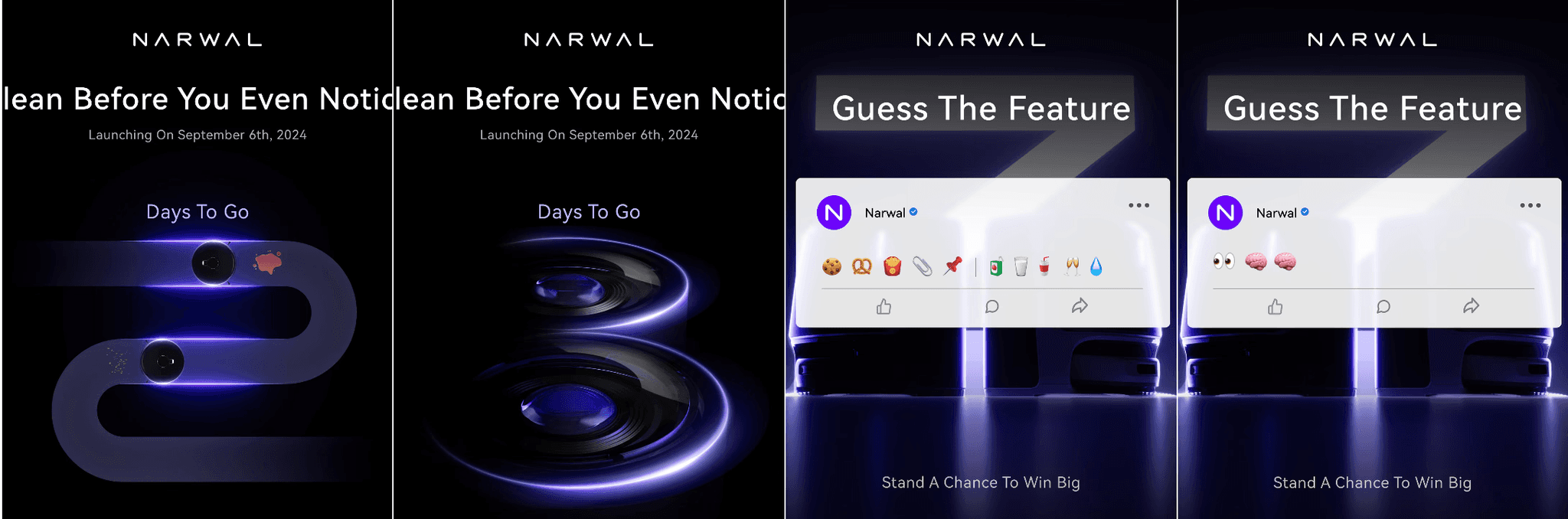 Narwal social media launch campaign