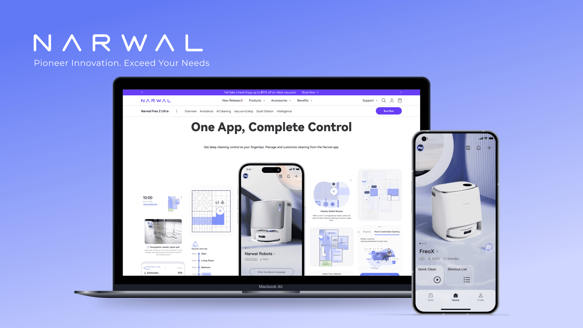 Narwal app experience visual