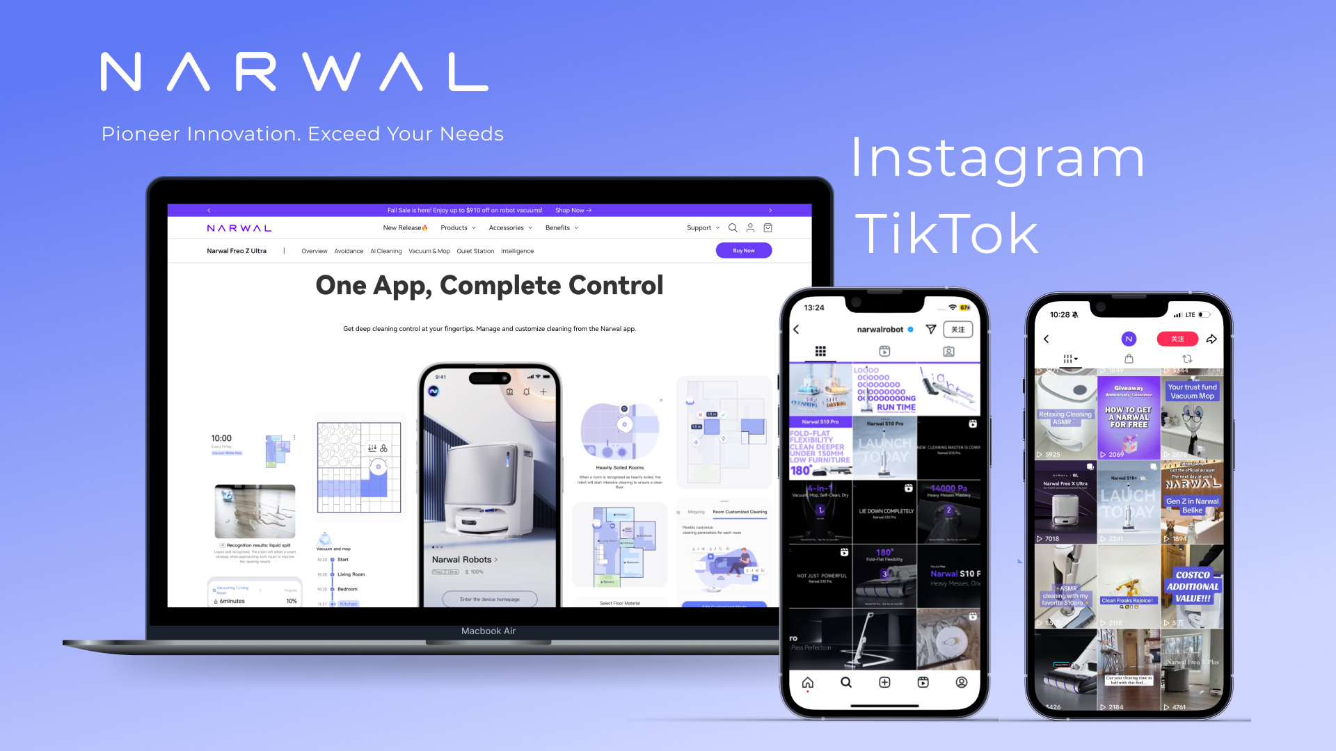 Narwal overseas social-media marketing visual